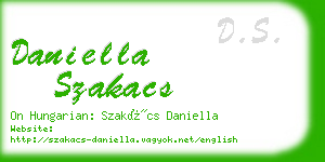 daniella szakacs business card